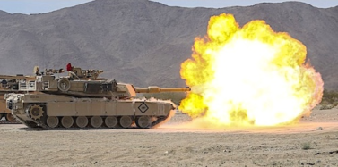 M1 Abrams firing