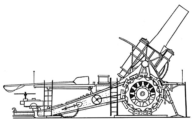 Big Bertha in 1/76 scale 